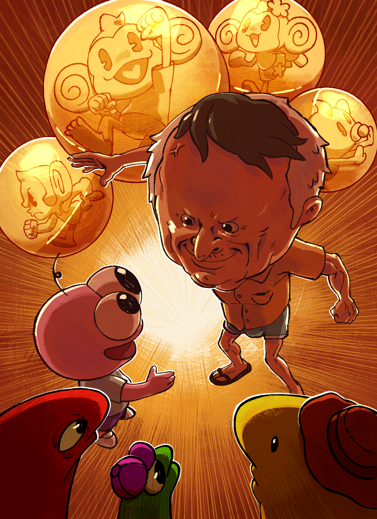 Smiling Family Monkeyball Poster (SALE)