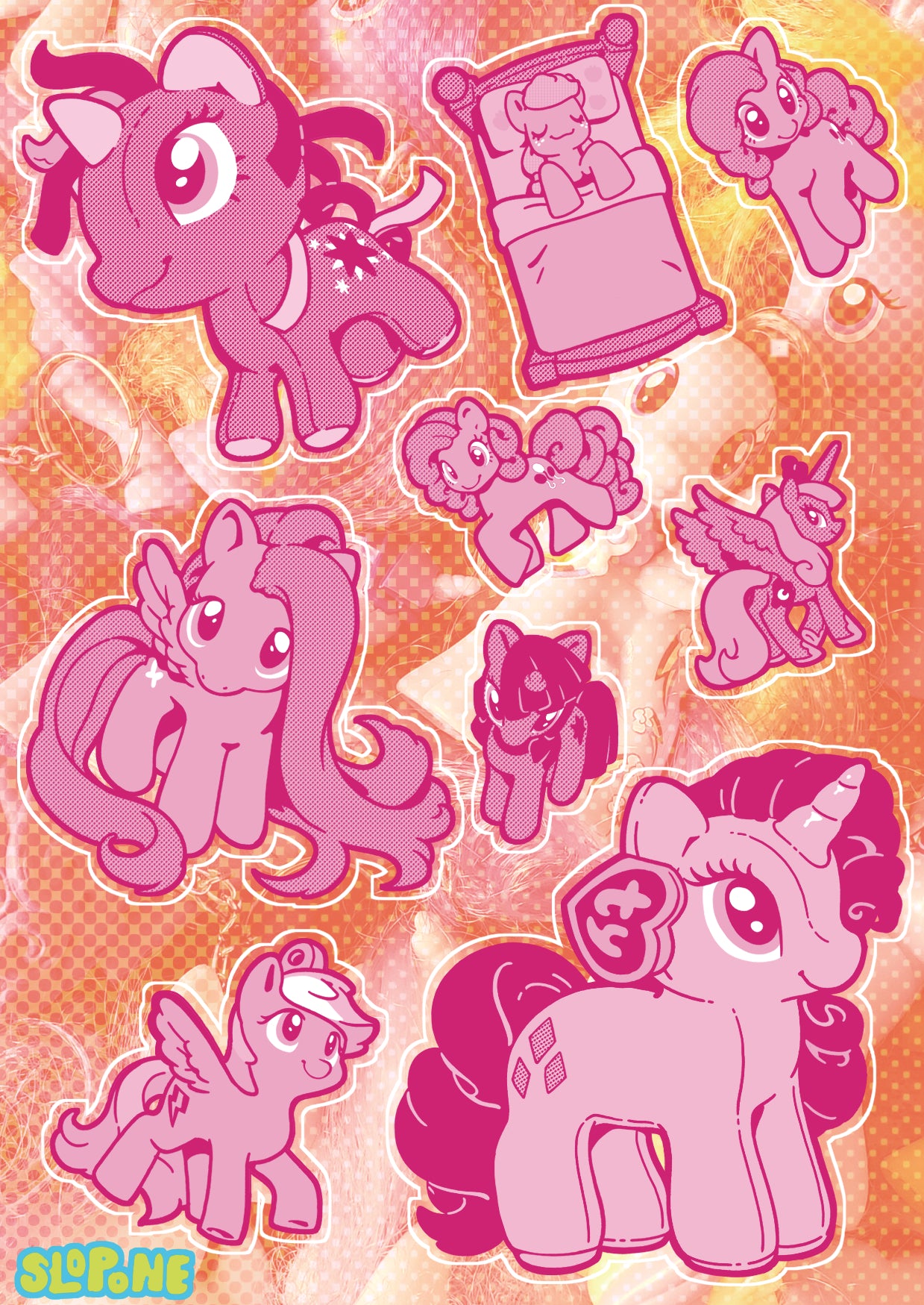 My Pretty Pony Toy sticker sheet