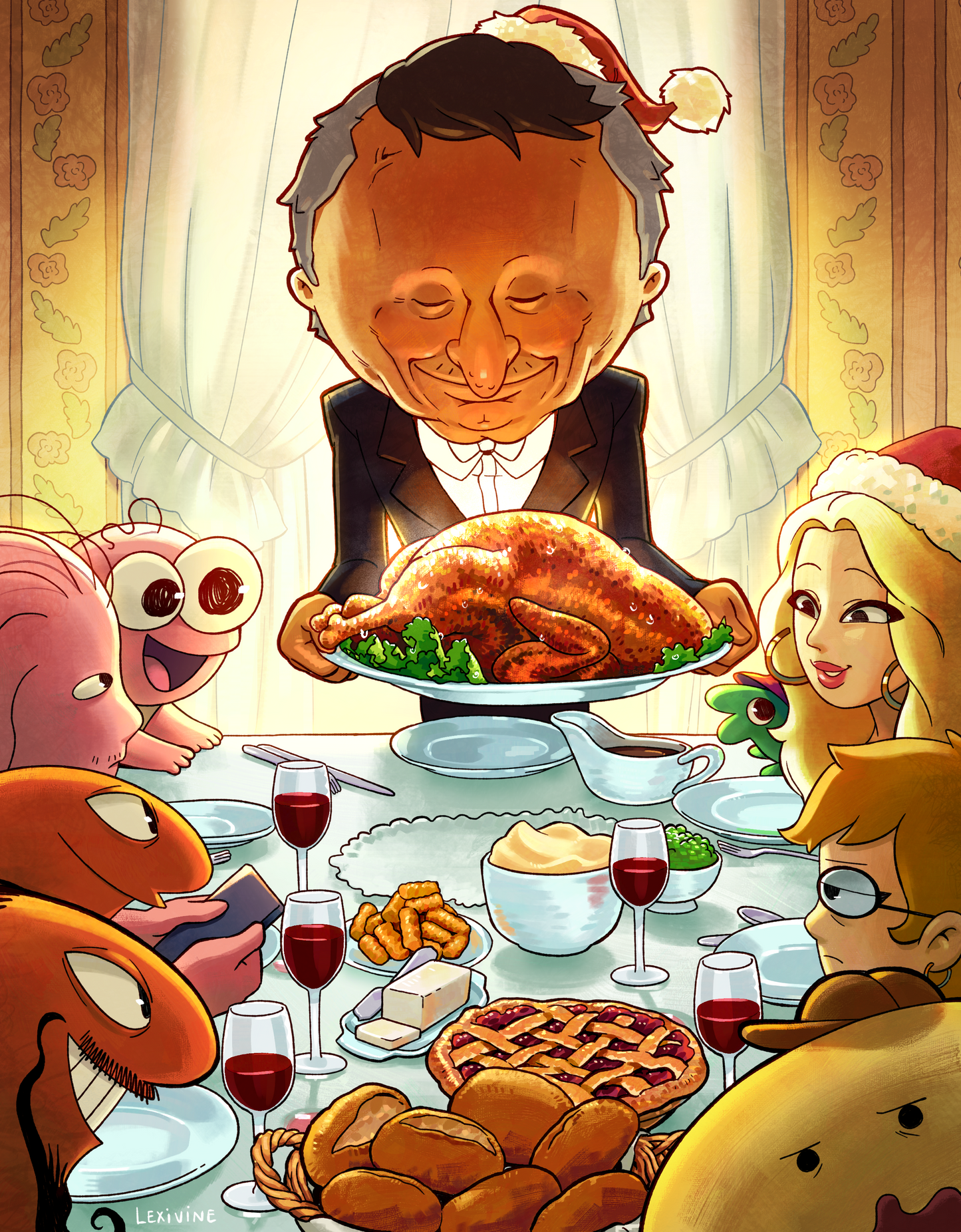 Smiling Family Thanksgiving Poster (SALE)